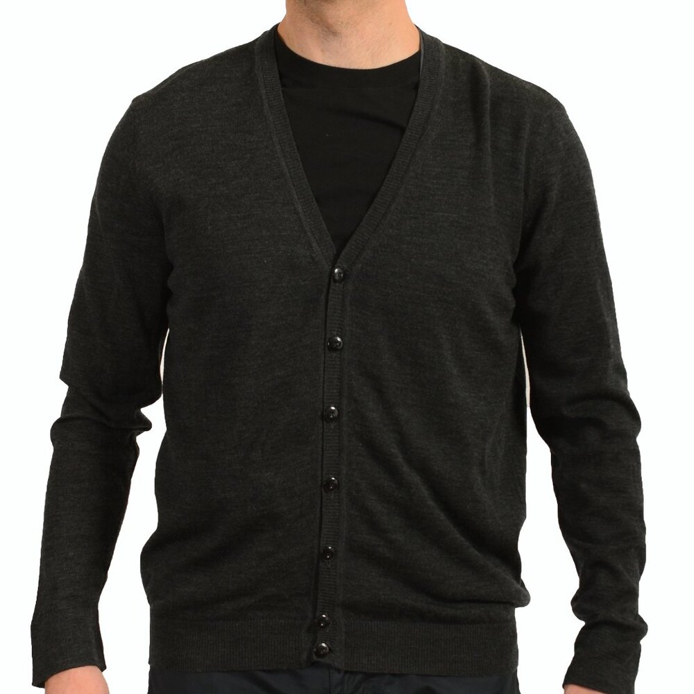 Ermanno Scervino Men's 100% Wool  Cardigan Sweater  US XL IT 54